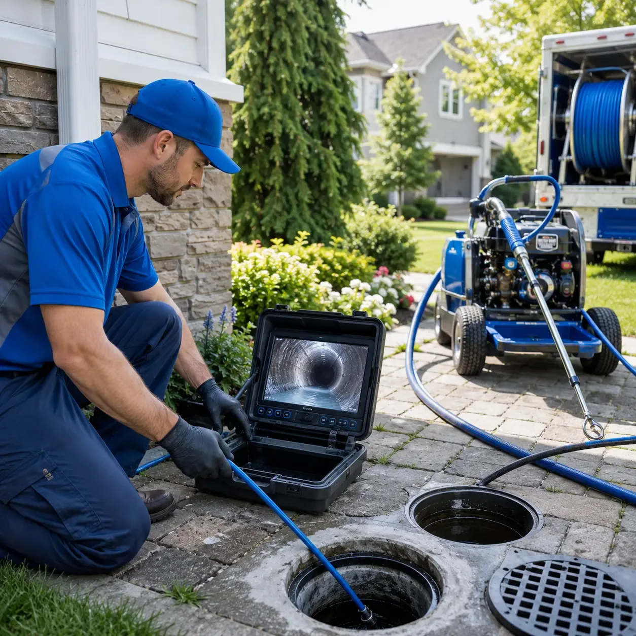Outdoor drain cleaning professionals serving Hurdle Mills, NC