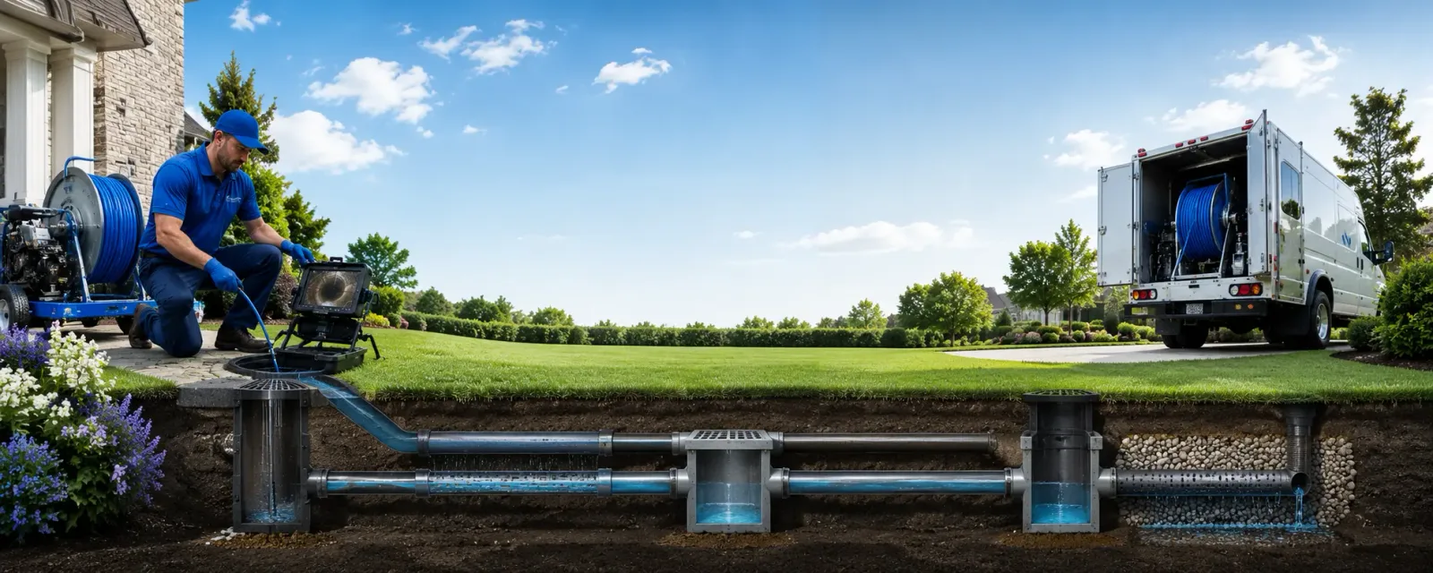 Outdoor drain cleaning information for Hurdle Mills, NC